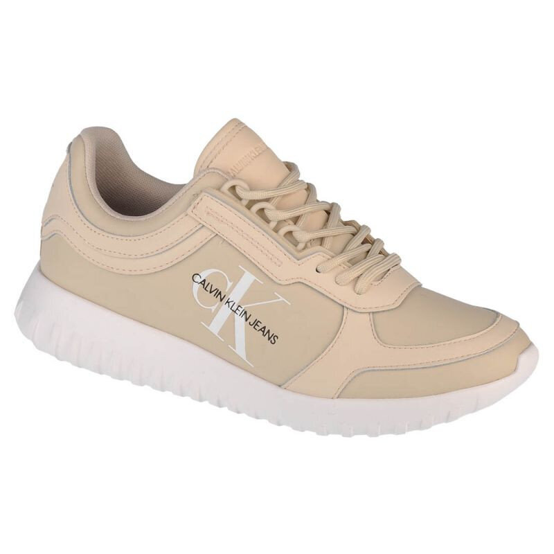 Sportiniai batai moterims Calvin Klein Runner Laceup Shoes W YW0YW00375-AEO, smėlio spalvos kaina ir informacija | Sportiniai bateliai, kedai moterims | pigu.lt