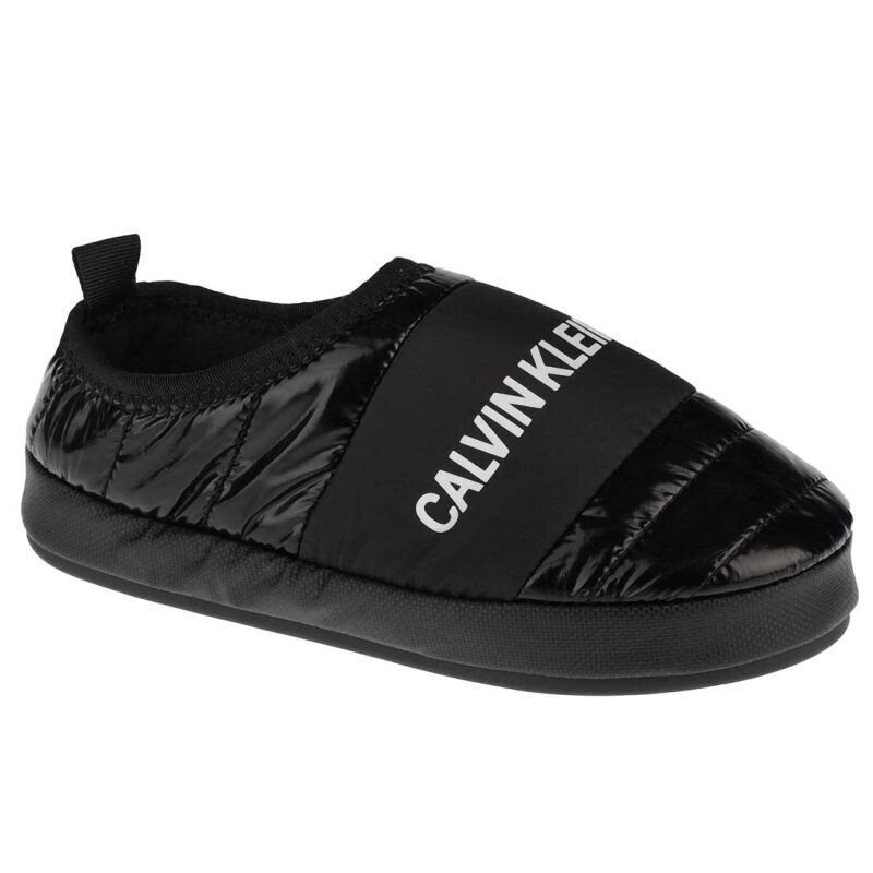 Šlepetės moterims Calvin Klein Home Shoe Slipper W YW0YW00479-BEH, juodos цена и информация | Šlepetės moterims | pigu.lt