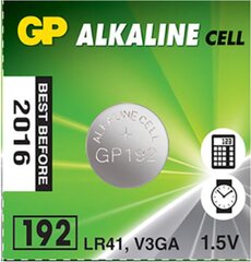 Щелочной элемент GP LR41, в упаковке 10 шт. цена и информация | Alkaline Сантехника, ремонт, вентиляция | pigu.lt