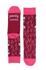 Medvilninės kojinės PARTY ANIMAL (vakarėlių liūtas), tamsiai rožinės spalvos su balionais kaina ir informacija | Moteriškos kojinės | pigu.lt