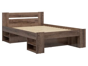Кровать BRW Nepo Plus 160x200см, коричневая цена и информация | Кровати | pigu.lt