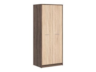 Шкаф BRW Nepo Plus 2D, коричневый/цвета дуба цена и информация | Шкафы | pigu.lt