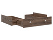 3-ų stalčių komplektas lovai BRW Nepo Plus 160 3S, rudas kaina ir informacija | Stalčiai, patalynės dėžės | pigu.lt