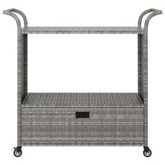 vidaXL Baro vežimėlis su stalčiumi, pilkas цена и информация | Стулья для кухни и столовой | pigu.lt