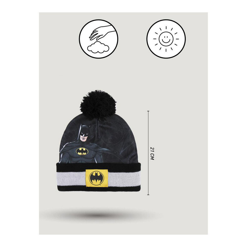 Kepurė ir pirštinės Batman, juoda kaina ir informacija | Kepurės, pirštinės, šalikai berniukams | pigu.lt