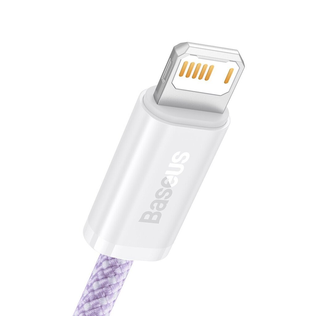 Telefono laidas Baseus Dynamic cable USB to Lightning, 2.4A, 1m, violetinis kaina ir informacija | Laidai telefonams | pigu.lt