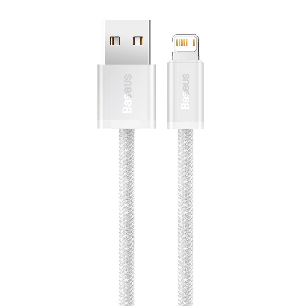 Telefono laidas Baseus Dynamic cable USB to Lightning, 2.4A, 1m, baltas цена и информация | Laidai telefonams | pigu.lt