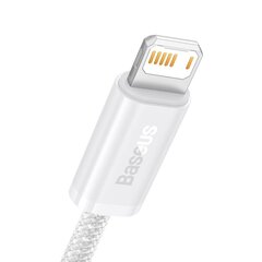 Динамический кабель Baseus USB на Lightning, 2,4 А, 1 м (белый) цена и информация | Кабели для телефонов | pigu.lt