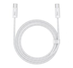 Cable USB-C to USB-C Baseus, 100W, 2m (white) цена и информация | Кабели для телефонов | pigu.lt