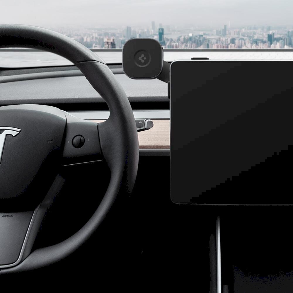 Spigen Onetap Screen-mounted Iphone 13/12 laikiklis skirtas Tesla EVS цена и информация | Telefono laikikliai | pigu.lt