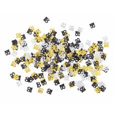 Folijinis konfeti B&C nuo 18, 18g, juodos/sidabrinės/auksinės spalvos kaina ir informacija | Dekoracijos šventėms | pigu.lt