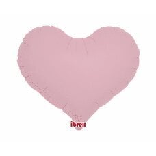 Гелиевый воздушный шарик Ibrex «Сердце», цвет пастельно-розовый, 35 см, 5 шт. цена и информация | Шарики | pigu.lt