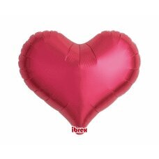 Helio balionai Ibrex Jelly Heart, metaliniai raudoni, 46 cm, 5 vnt. kaina ir informacija | Balionai | pigu.lt