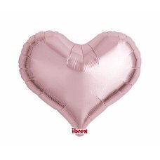 Helio balionai Ibrex Jelly Heart, metalinis šviesiai rožinis, 46 cm, 5 vnt. kaina ir informacija | Balionai | pigu.lt