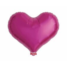 Helio balionai Ibrex Jelly Heart, metalo violetinė, 46 cm, 5 vnt. цена и информация | Шарики | pigu.lt