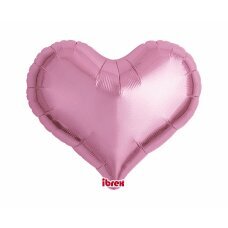 Helio balionai Ibrex Jelly Heart, metalinis rožinis, 46 cm, 5 vnt. цена и информация | Шарики | pigu.lt