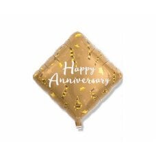Helio balionas Ibrex Diamond Happy Anniversary Star & Ribbons, 35 cm цена и информация | Шарики | pigu.lt