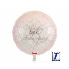 Helio balionas Ibrex Happy Anniversary, rožinis, 35 cm цена и информация | Шарики | pigu.lt