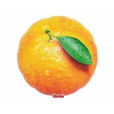 Helio balionas Ibrex Round Orange, 35 cm цена и информация | Balionai | pigu.lt