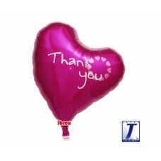 Helio balionas Ibrex Sweet Heart Ačiū, violetinis, 35 cm kaina ir informacija | Balionai | pigu.lt