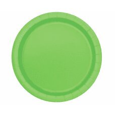 Popierinės lėkštės, žalios, 23 cm, 8 vnt kaina ir informacija | Vienkartiniai indai šventėms | pigu.lt