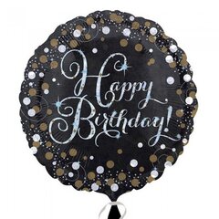 Воздушный шар из фольги Happy Birthday, 45 см цена и информация | Шарики | pigu.lt