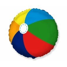 Folijinis balionas FX Beach Ball, spalvotas, 46 cm kaina ir informacija | Balionai | pigu.lt