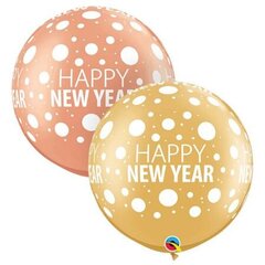 Lateksiniai balionai Happy New Year, 76 cm, 2 vnt, įvairių spalvų цена и информация | Шарики | pigu.lt