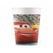 Popieriniai puodeliai (WM), Cars 3 (Disney), 200 ml, 8 vnt. (SUP etiketė) kaina ir informacija | Vienkartiniai indai šventėms | pigu.lt