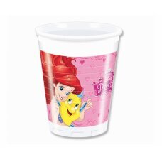 Plastikiniai puodeliai (WM) Princess Dreaming (Disney) 200 ml, 8 vnt kaina ir informacija | Vienkartiniai indai šventėms | pigu.lt