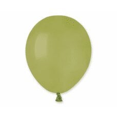Pasteliniai balionai Olive Green, A50, 13 cm, 100 vnt. kaina ir informacija | Balionai | pigu.lt