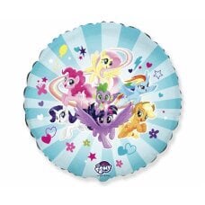 Folijinis balionas 18 FX My Little Pony – komanda, supakuota kaina ir informacija | Balionai | pigu.lt
