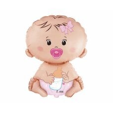 Folijinis balionas 24 FX Baby Girl, supakuotas kaina ir informacija | Balionai | pigu.lt