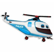 Folijinis balionas 24 FX Police Helicopter, supakuotas kaina ir informacija | Balionai | pigu.lt