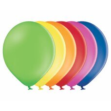 Įvairių spalvų balionai B75, 100 vnt. kaina ir informacija | Balionai | pigu.lt