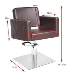 Профессиональное парикмахерское кресло GABBIANO ANKARA, коричневого цвета цена и информация | Мебель для салонов красоты | pigu.lt