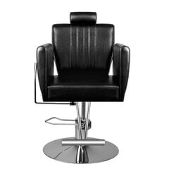 Профессиональное парикмахерское кресло для барбершопа HAIR SYSTEM 0-179 , черного цвета цена и информация | Мебель для салонов красоты | pigu.lt