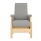 Supamas krėslas su pakoju Balance 1, pilkas/rudas kaina ir informacija | Svetainės foteliai | pigu.lt