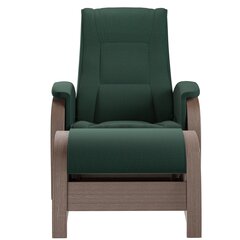 Кресло-качалка с подножкой Balance 2, зеленое/коричневое цена и информация | Кресла в гостиную | pigu.lt