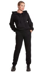 Прогулочный спортивный костюм из хлопка черного цвета, SO - 22525+SO - 22125 A цена и информация | Женские костюмы | pigu.lt