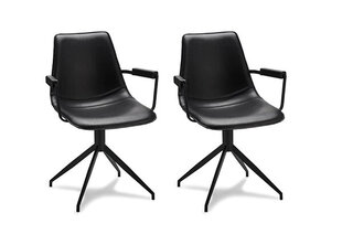 2-jų valgomojo kėdžių komplektas Isabel, juodas kaina ir informacija | Virtuvės ir valgomojo kėdės | pigu.lt