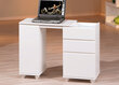 Transformuojamas kompiuterinis stalas - komoda Laptop Office, baltas kaina ir informacija | Kompiuteriniai, rašomieji stalai | pigu.lt