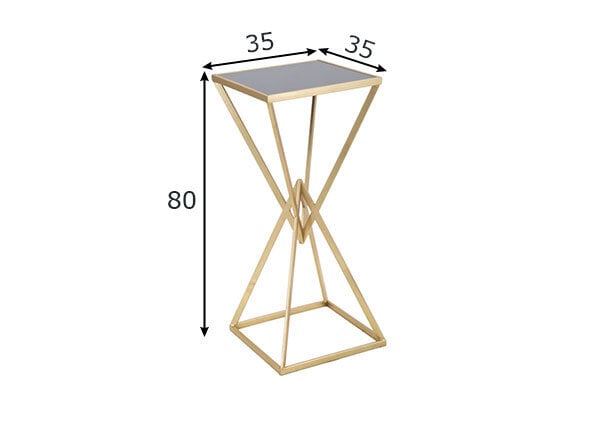 Šoninis kavos staliukas 35x35x80cm kaina ir informacija | Kavos staliukai | pigu.lt