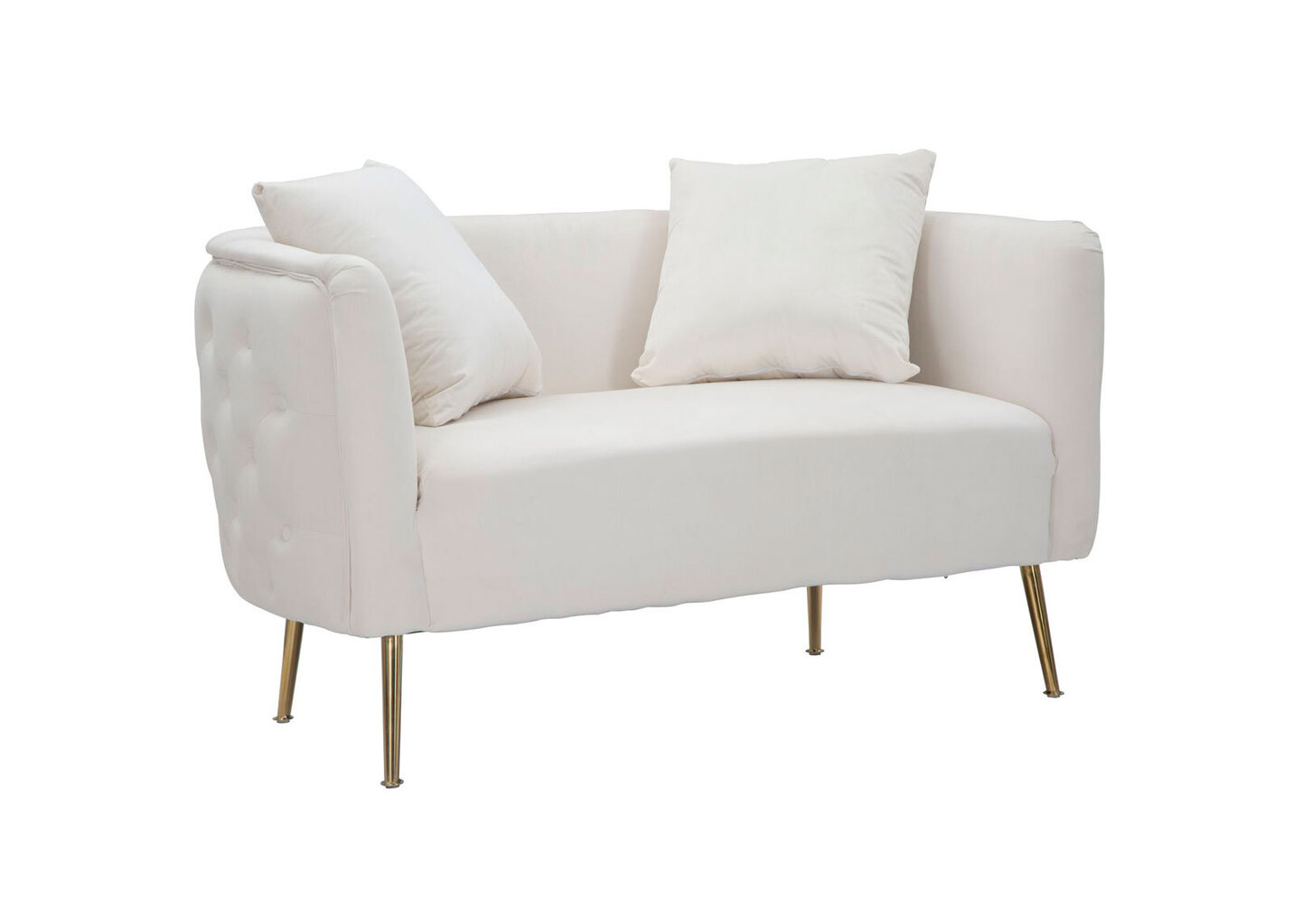 Sofa Glam, balta kaina ir informacija | Sofos | pigu.lt