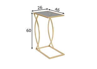 Столик Glam 46, цвет золота цена и информация | Журнальные столы | pigu.lt