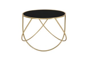 Кофейный столик Glam 60, черного/золотистого цвета цена и информация | Журнальные столы | pigu.lt