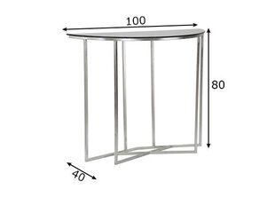 Гламурная консоль, черный/серебристый цена и информация | Столы-консоли | pigu.lt