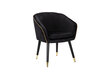 Fotelis A2A Glam, juoda/aukso kaina ir informacija | Svetainės foteliai | pigu.lt