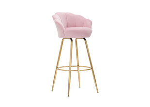 Baro kėdė Glam, rožinė kaina ir informacija | Virtuvės ir valgomojo kėdės | pigu.lt