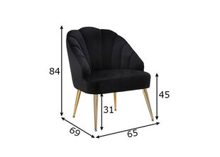 Valgomojo kėdė Glam, juoda kaina ir informacija | Virtuvės ir valgomojo kėdės | pigu.lt